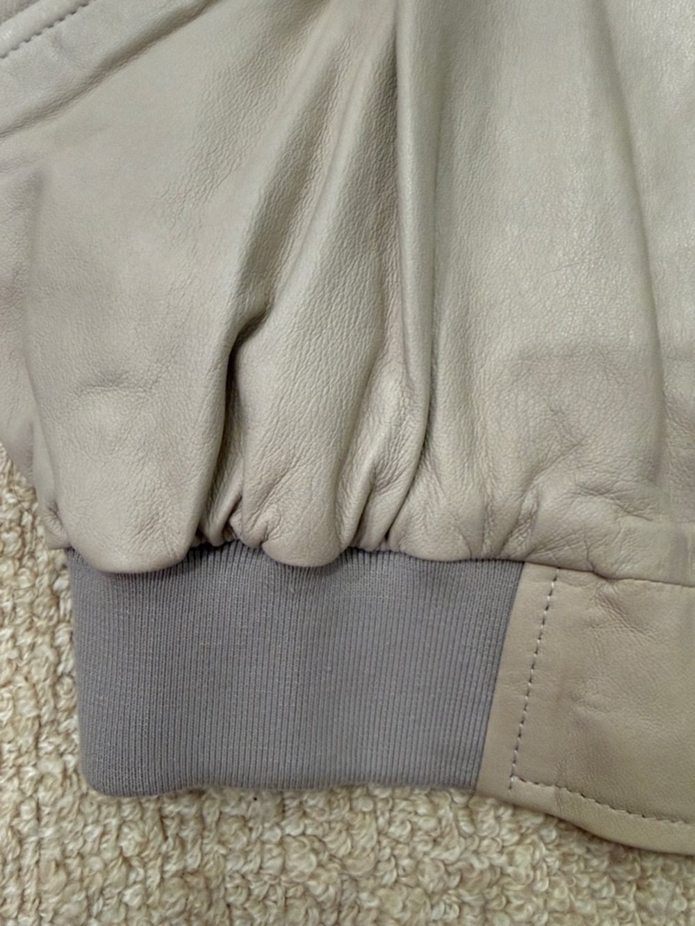 Iro Women’s Leather Bomber Jacket - Picture 6 of 12